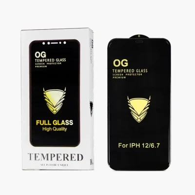 3D Anti Choque Airbag Vidro Temperado Golden Armor Protetor de Tela para iPhone 15 9h HD Escudo de Vidro para Celular