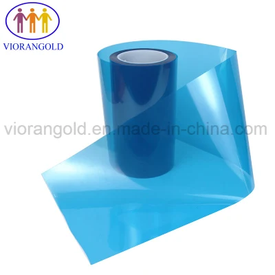 25um/36um/50um/75um/100um/125um Filme Azul de Proteção para Animais de Estimação com Adesivo Acrílico para Proteção de Tela de Computador